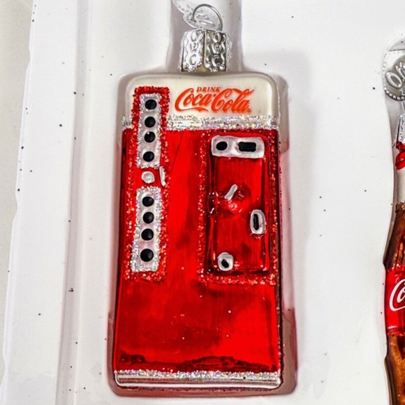Old World Christmas Coca-Cola Mini Diner 4-Pc Set Ornament - Picture 4 of 6